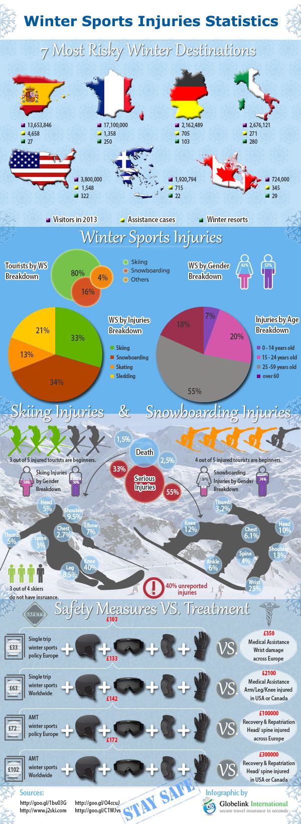 winter sports infographic